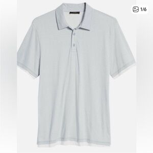 Vince Pima Cotton Double Layered Polo Shirt